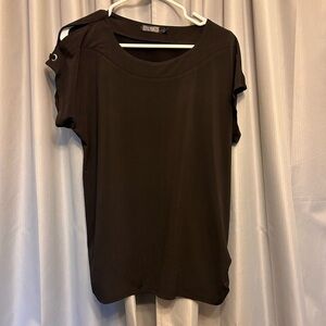 🌲  Cure Slit Sleeve Blouse rushed sides M black